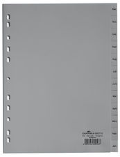 1 Stück DURABLE Kunststoff-Register, Monate, A4, Januar - Dezember (6514-10) 1 Stück DURABLE Kunststoff-Register, Monate, A4, Januar - Dezember (6514-10)