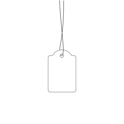 1000 Stück HERMA Warenanhänger, 25 x 38 mm, mit weißem Faden (6925) 1000 Stück HERMA Warenanhänger, 25 x 38 mm, mit weißem Faden (6925)