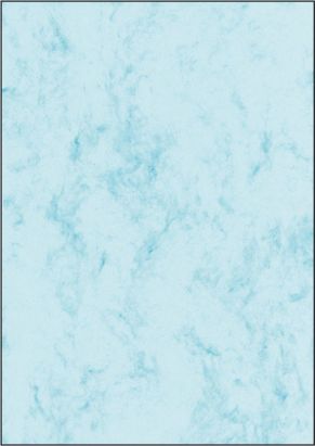 100 Stück Sigel Marmor-Papier, DP 261 A4, 90 g/qm, Feinpapier, blau 100 Stück Sigel Marmor-Papier, DP 261 A4, 90 g/qm, Feinpapier, blau