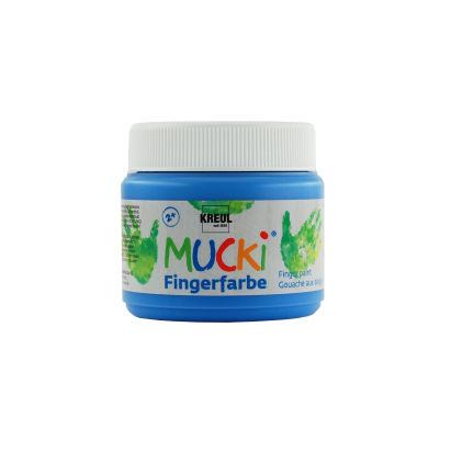 1 Stück KREUL Fingerfarbe MUCKI, blau, 150ml 1 Stück KREUL Fingerfarbe MUCKI, blau, 150ml
