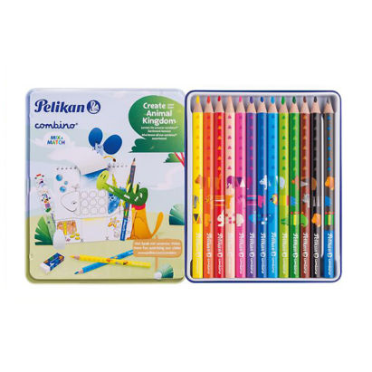 12 Stück Pelikan Dreikant-Buntstifte 