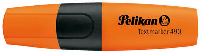  1 Stück Pelikan Textmarker 490, Strichstärke 1,0 - 5,0mm, leuchtorange