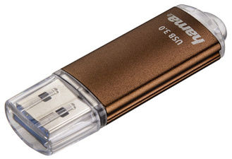 1 Stück hama USB 3.0 Speicherstick FlashPen Laeta, 64 GB, braun