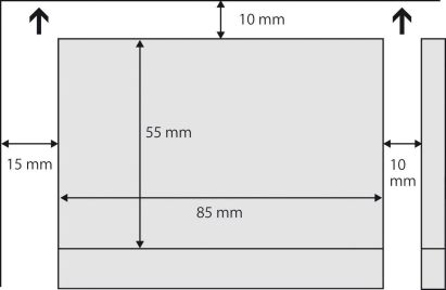 150 Stück Sigel Visitenkarten, 85 x 55 mm, 200 g/qm, hochweiß, DP839