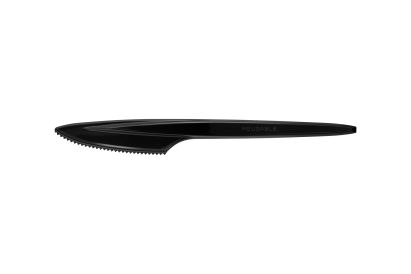 100 Stück Premium Mehrweg-Besteck Plastikmesser 18cm, schwarz 100 Stück Premium Mehrweg-Besteck Plastikmesser 18cm, schwarz