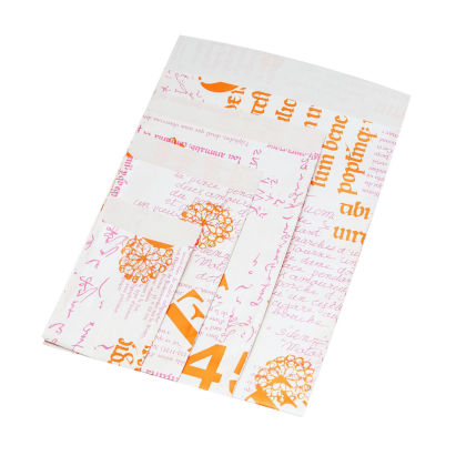 Papier Flachbeutel 116542F, Facsimile, orange, 70g/m²