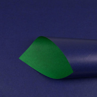 Geschenk- Kraftpapier 119001, Bicolor, grün / blau, 250m, 60g/m²
