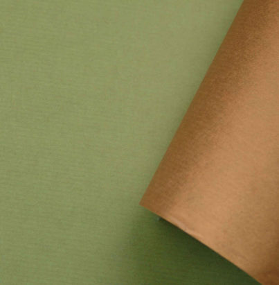 Geschenk- Kraftpapier 119005, Bicolor, moos / grün, 250m, 60g/m²