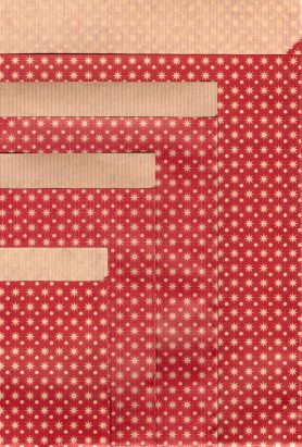 Papier Flachbeutel 78220F, Stars and Dots, rot, 60g/m²