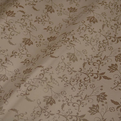 Geschenkpapier 86780, Edelranke, light chocolate/weiß, 250m, 70g/m²