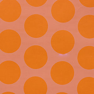 Geschenkpapier 88784, Dots, orange / weiß, 250m, 70g/m²