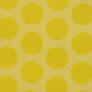 Geschenkpapier 88785, Dots, gelb / weiß, 250m, 70g/m²