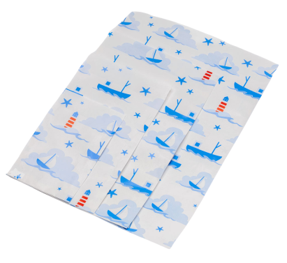 Papier Flachbeutel 88810F, Kraftpapier, Seaside weiß, 70g/m²