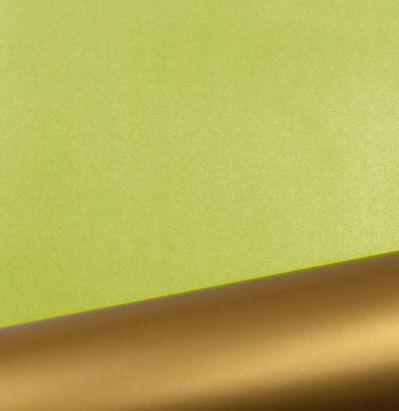 Geschenkpapier 90100, Bicolor, grün / gold, 250m, 70g/m²