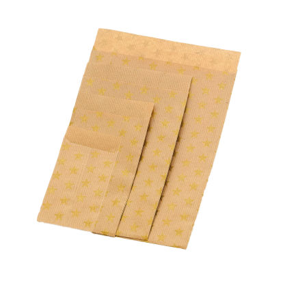 Papier Flachbeutel 88260F, Stars, gold, 60g/m²