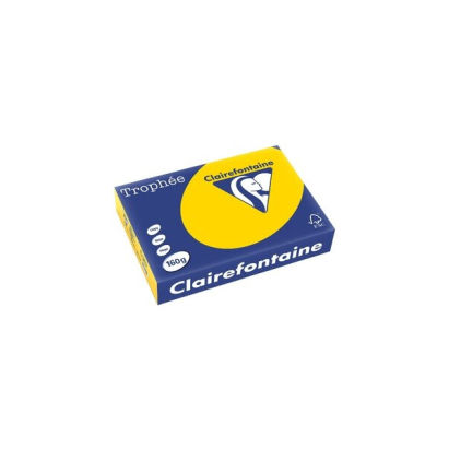 250 Blatt Kopierpapier Clairalfa Universal-Papier Trophée (Goldgelb) DIN A4, 160 g/qm