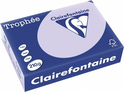 250 Blatt Kopierpapier Clairalfa Universal-Papier Trophée (Lila) DIN A4, 160 g/qm