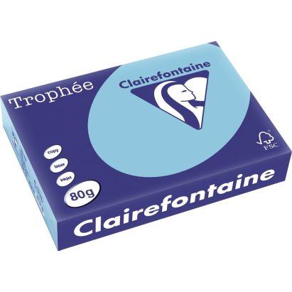 500 Blatt Kopierpapier Clairalfa Universal-Papier Trophée (Blau) DIN A4, 80 g/qm