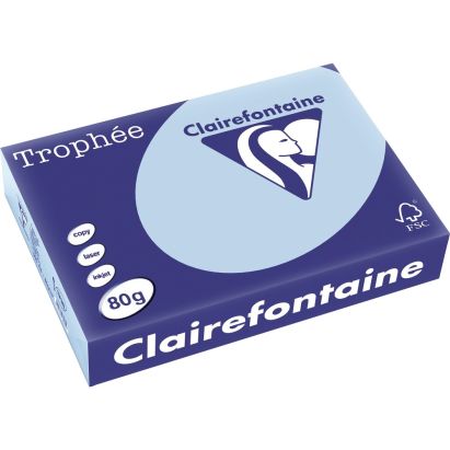 500 Blatt Kopierpapier Clairalfa Universal-Papier Trophée (Hellblau) DIN A4, 80 g/qm 500 Blatt Kopierpapier Clairalfa Universal-Papier Trophée (Hellblau) DIN A4, 80 g/qm