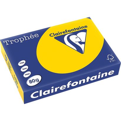 500 Blatt Kopierpapier Clairalfa Universal-Papier Trophée (Goldgelb) DIN A4, 80 g/qm 500 Blatt Kopierpapier Clairalfa Universal-Papier Trophée (Goldgelb) DIN A4, 80 g/qm