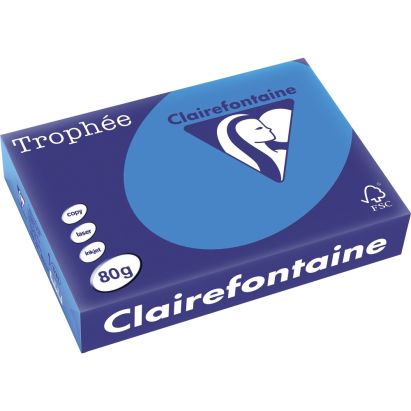 500 Blatt Kopierpapier Clairalfa Universal-Papier Trophée (Karibikblau) DIN A4, 80 g/qm 500 Blatt Kopierpapier Clairalfa Universal-Papier Trophée (Karibikblau) DIN A4, 80 g/qm