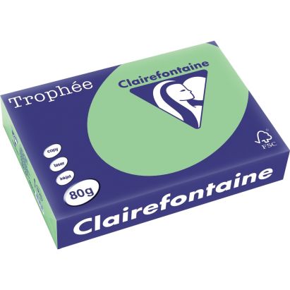 500 Blatt Kopierpapier Clairalfa Universal-Papier Trophée (Naturgrün) DIN A4, 80 g/qm