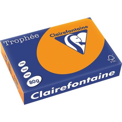 500 Blatt Kopierpapier Clairalfa Universal-Papier Trophée (Orange) DIN A4, 80 g/qm 500 Blatt Kopierpapier Clairalfa Universal-Papier Trophée (Orange) DIN A4, 80 g/qm