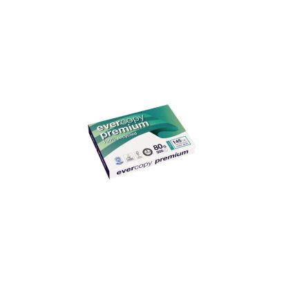 500 Blatt Multifunktionspapier evercopy premium, A4, 80g/qm, Recycling-Papier, weiß 500 Blatt Multifunktionspapier evercopy premium, A4, 80g/qm, Recycling-Papier, weiß