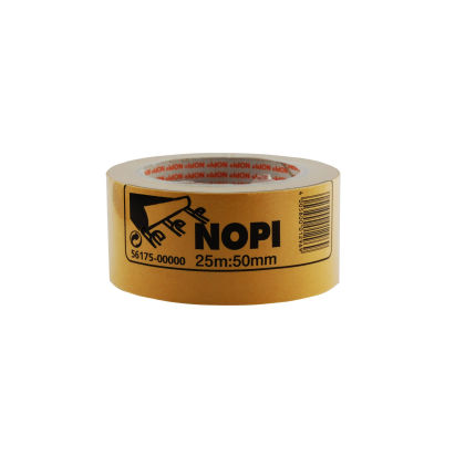 1 Rolle NOPI Fix doppelseitiges Klebeband 50mm x 25m, braun