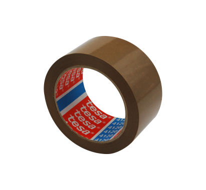 1 Rolle Tesa 4120 PVC Packband, 66m x 50mm, Havanna braun