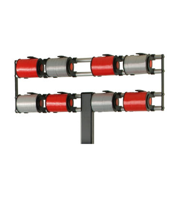 1 Stück Aufsatz- Bandabroller VARIO für 8 Spulen, mit Abschneidemesser 1 Stück Aufsatz- Bandabroller VARIO für 8 Spulen, mit Abschneidemesser