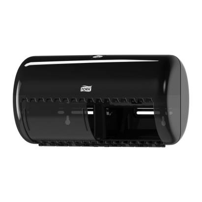 1 Stück Tork 557008 Toilettenpapierspender Elevation T4, Kunststoff, schwarz 1 Stück Tork 557008 Toilettenpapierspender Elevation T4, Kunststoff, schwarz