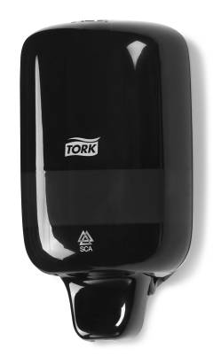 1 Stück Tork 561008 Mini Seifenspender Elevation S2, Kunststoff, schwarz