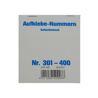 100 Stück Aufklebenummern, selbstklebend, Gewinn 301-400 100 Stück Aufklebenummern, selbstklebend, Gewinn 301-400