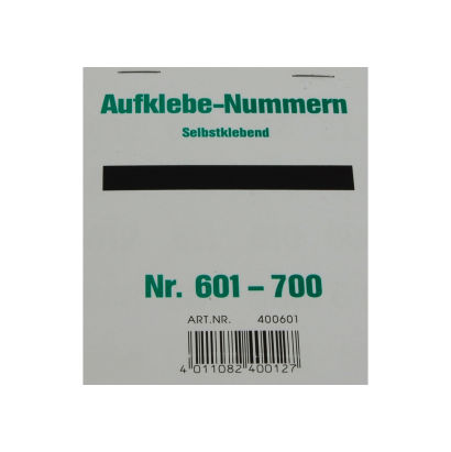 100 Stück Aufklebenummern, selbstklebend, Gewinn 601-700 100 Stück Aufklebenummern, selbstklebend, Gewinn 601-700