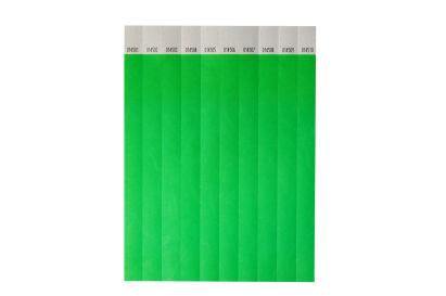 100 Stück Eintrittsbänder, Eintrittskontroller, neongrün 100 Stück Eintrittsbänder, Eintrittskontroller, neongrün