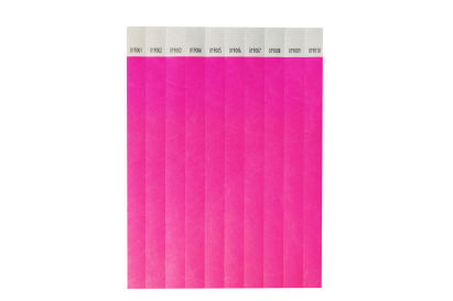 100 Stück Eintrittsbänder, Eintrittskontroller, neonpink 100 Stück Eintrittsbänder, Eintrittskontroller, neonpink