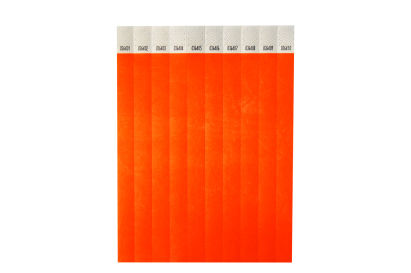 100 Stück Eintrittsbänder, Eintrittskontroller, neonrot 100 Stück Eintrittsbänder, Eintrittskontroller, neonrot