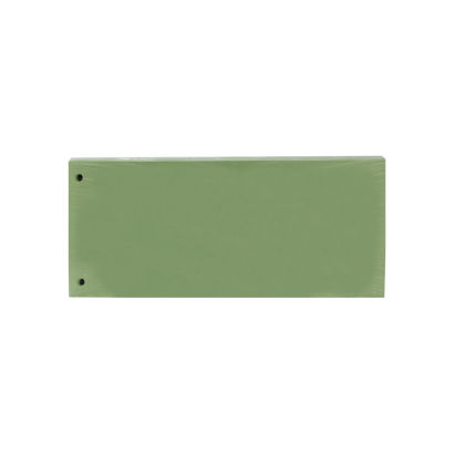 100 Stück ELBA Trennstreifen, aus Karton, passend für DIN A4, grün