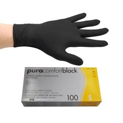 1000 Stück Nitril Einweghandschuhe, Größe XL, schwarz, puderfrei