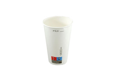 100 Stück Pappbecher, Trinkbecher 300ml, Ø80mm, weiß (inkl. EWKF Gebühr) 100 Stück Pappbecher, Trinkbecher 300ml, Ø80mm, weiß (inkl. EWKF Gebühr)