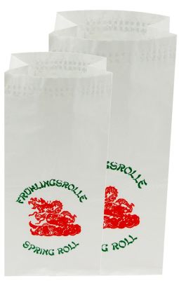 100 Stück Warmhaltebeutel für Frühlingsrollen, 1/1 groß, 130x80x280mm, 3-lagig, Alu