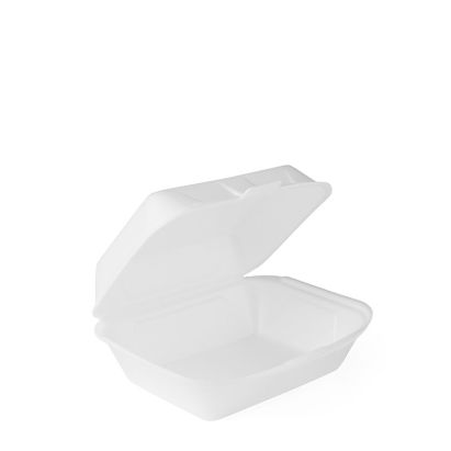 125 Stück Warmhalte- Hamburger Box XPS IP9, groß, 155x185x75mm, weiß