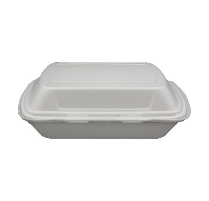 100 Stück Warmhalte- Menüboxen XPS IP4 2-geteilt, 245x210x72mm, laminiert, weiß (inkl. EWKF Gebühr)