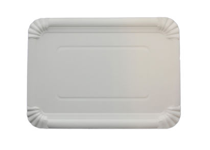 250 Stück Pappteller 21x29cm, weiß 250 Stück Pappteller 21x29cm, weiß