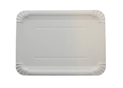 125 Stück Pappteller 21x29cm, weiß 125 Stück Pappteller 21x29cm, weiß