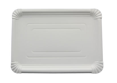 250 Stück Pappteller 24x34cm, weiß 250 Stück Pappteller 24x34cm, weiß