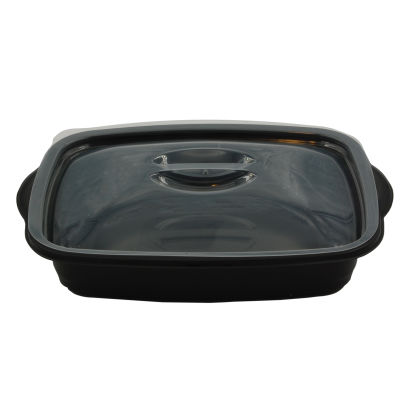 Groupeguillin 200 Stück Menüschale Marmipack, ungeteilt, 254x187x48mm, 1000ml, schwarz, mit Deckel Groupeguillin 200 Stück Menüschale Marmipack, ungeteilt, 254x187x48mm, 1000ml, schwarz, mit Deckel