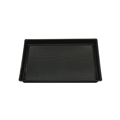 200 Stück Sushi- Tray, Sushi Schale, schwarz mit Deckel, Größe XXL, 170x90x45mm (414)
