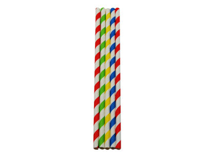 5000 Stück Bio Papier Trinkhalme Strohhalme 200mm, Ø6mm, bunt gestreift 5000 Stück Bio Papier Trinkhalme Strohhalme 200mm, Ø6mm, bunt gestreift